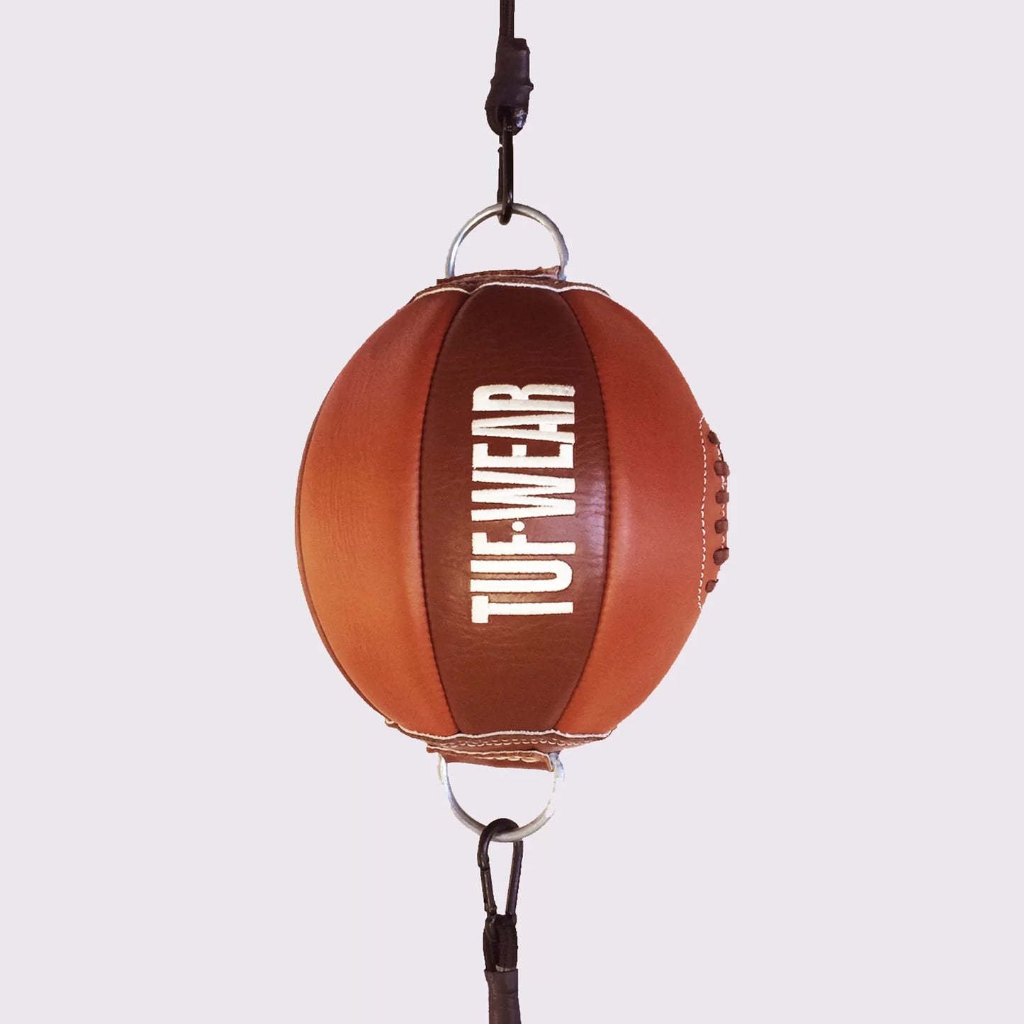 Brown Leather Floor to Ceiling Ball